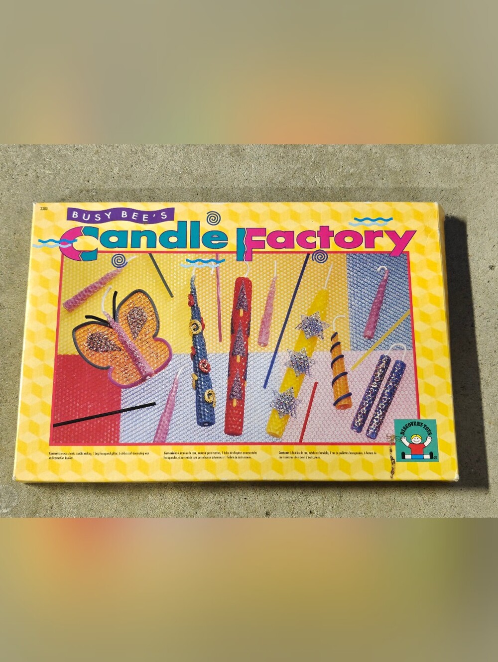 Vintage Busy Bee's Candle Factory craft kit box by Discovery Toys New Open Box